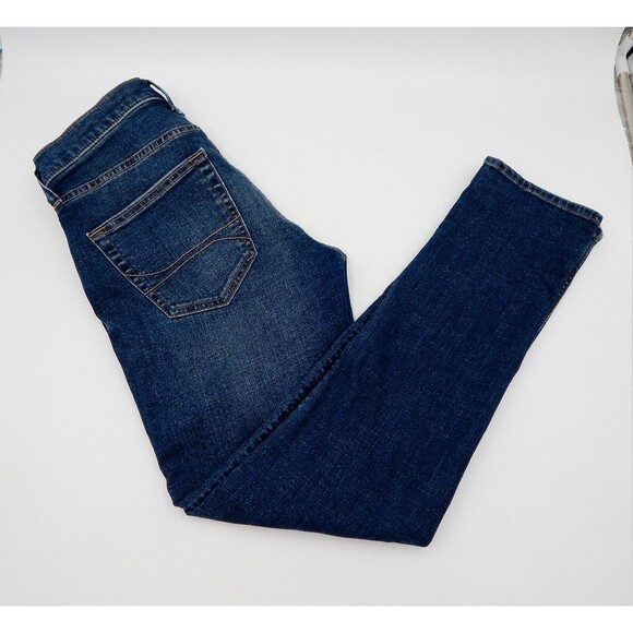 Hollister Skinny Advanced Stretch Mens 29x30 Medium Wash Distressed Denim Jeans - Picture 2 of 9